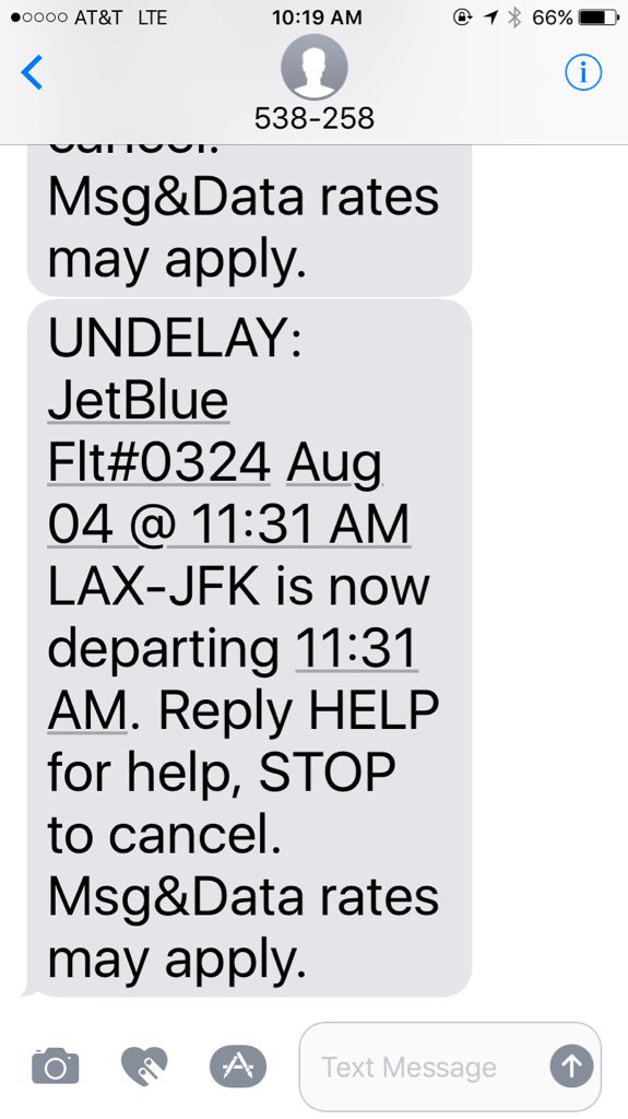 Have you ever been delayed and then undelayed? #jetbluejourney