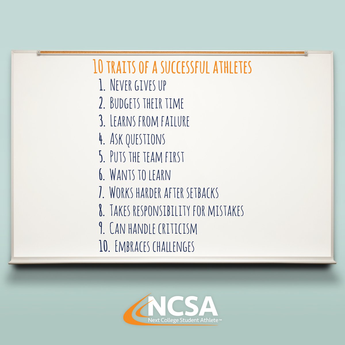 10 traits of successful athletes