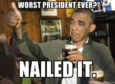 RedWaveNation's tweet image. #ObamaDay? Hmm, let's celebrate that we no longer have the WORST president of all time in the White House!!! #Trumped #ObamaFailures
