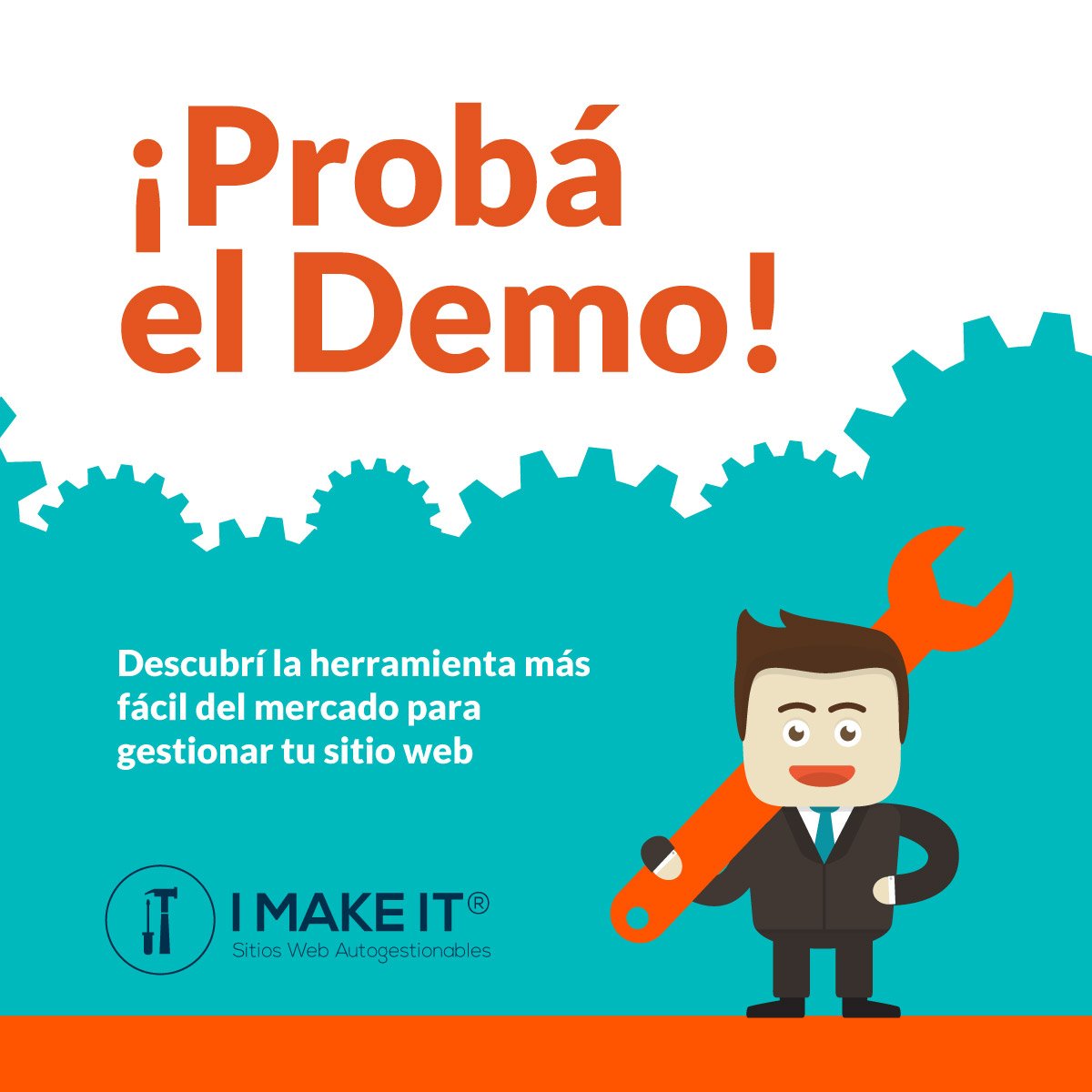 IMakeIT_ARG's tweet photo. ¿Todavía no estás seguro? 🤔

Probá la herramienta más fácil del mercado para gestionar tu Web > https://t.co/qyk7leEnr3 https://t.co/Zg5g3SloBF