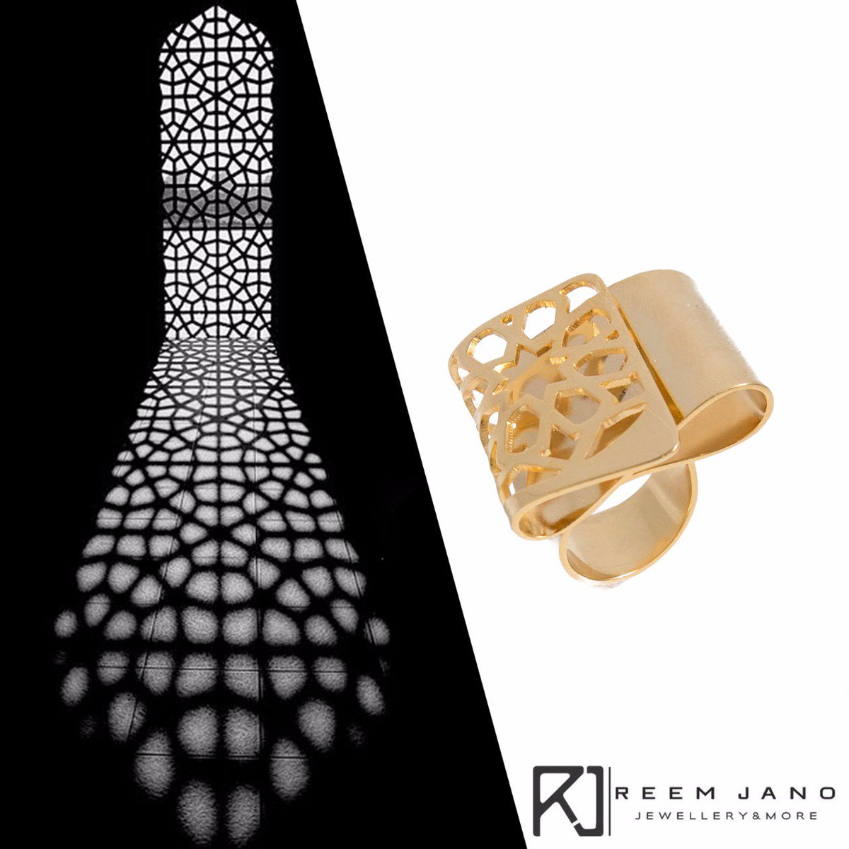 ReemJano's tweet photo. Tapis ring is the perfect reflection of an #Arabesque  shadow  #fashion #2k17 #tflers  #everydaymoments #Trending #Twitter #ReemJano #style https://t.co/3fIX5dTc3W