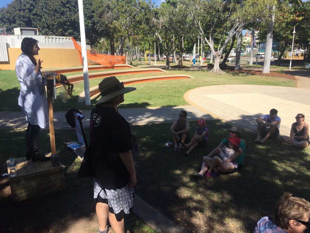 Soapbox Queensland (@soapboxsciqld) on Twitter photo Interested in thylacines and zombies? <a href="/SandraAbell3/">Sandra Abell</a> talking at #soapboxscience today, in #Townsville on the Strand! <a href="/jcu/">James Cook Uni</a> #womeninscience Interested in thylacines and zombies? <a href="/SandraAbell3/">Sandra Abell</a> talking at #soapboxscience today, in #Townsville on the Strand! <a href="/jcu/">James Cook Uni</a> #womeninscience