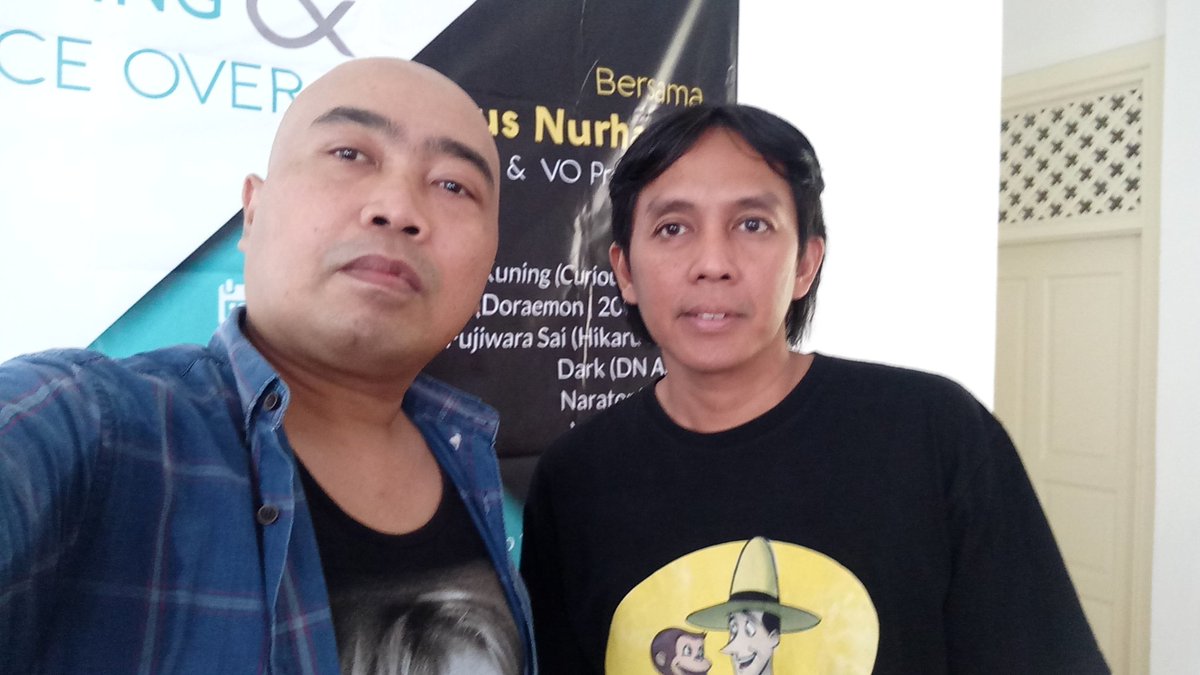 Giant dan Suneo eh :) 

Ini kak Agus Nurhasan dubber VO Pro, salah satunya suara Suneo Doraemon :) <a href="/BR_ID/">Blogger Reporter</a>  
 #inhousetrainingbrid2 #gogobli