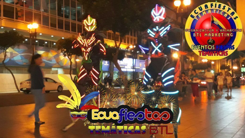 EcuafiestasEc's tweet photo. #LedManShow↪#DepredadoresLED↪#GigantesLED↪#GUAYAQUIL🔷#ShowDeTrajesLed🕋#ShowDeGigantesLed↪#RobotsLED↪#FiestasVIP↪#TrajesLED➡WS✆0988652842 https://t.co/HZU5fq8e8A