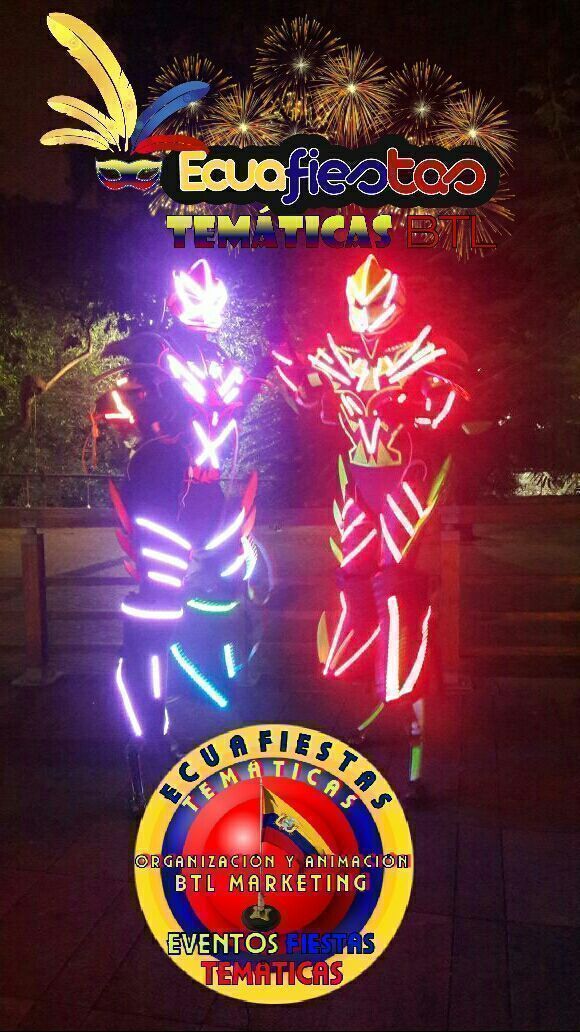 EcuafiestasEc's tweet photo. #LedManShow↪#DepredadoresLED↪#GigantesLED↪#GUAYAQUIL🔷#ShowDeTrajesLed🕋#ShowDeGigantesLed↪#RobotsLED↪#FiestasVIP↪#TrajesLED➡WS✆0988652842 https://t.co/HZU5fq8e8A