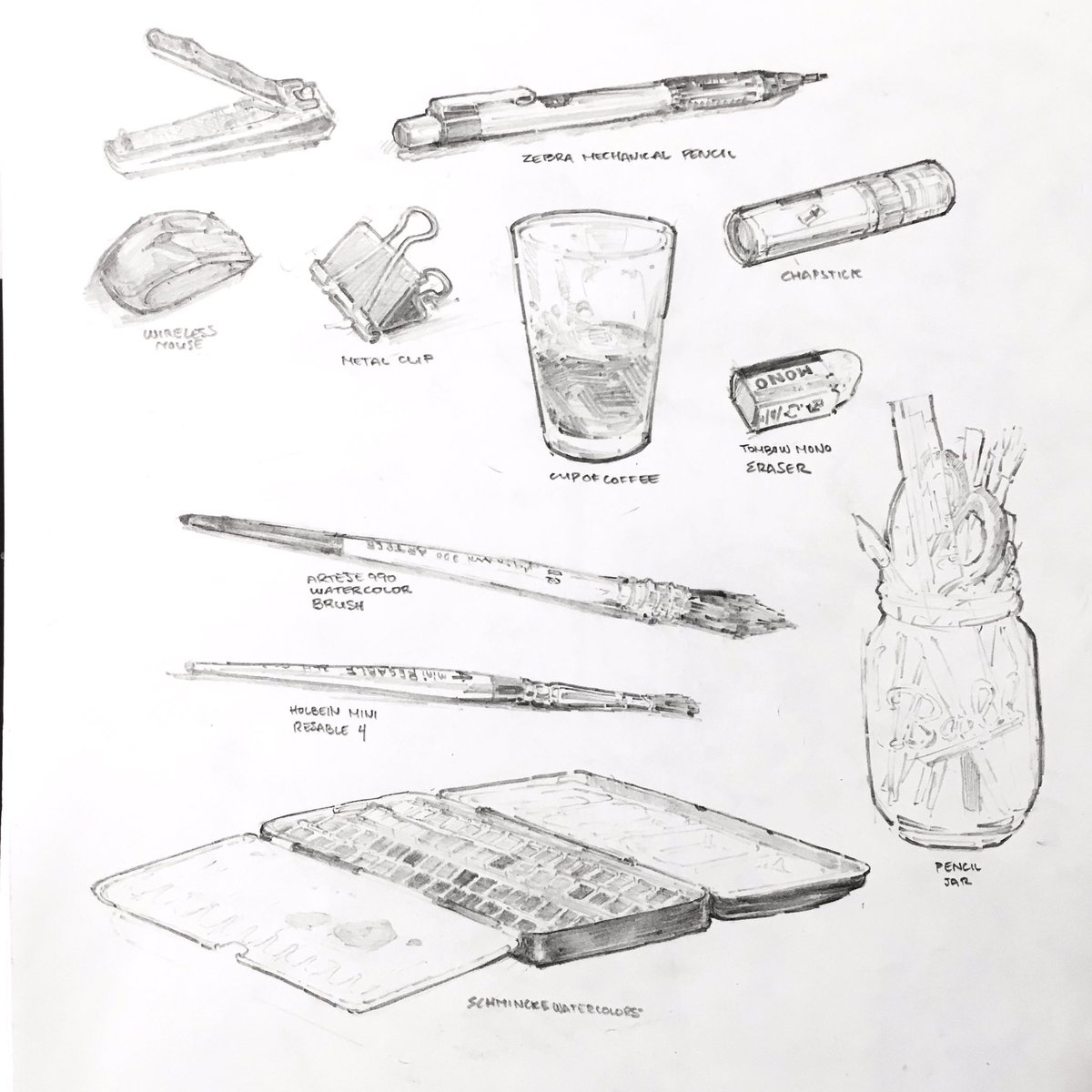 Some studies done with mechanical pencil 