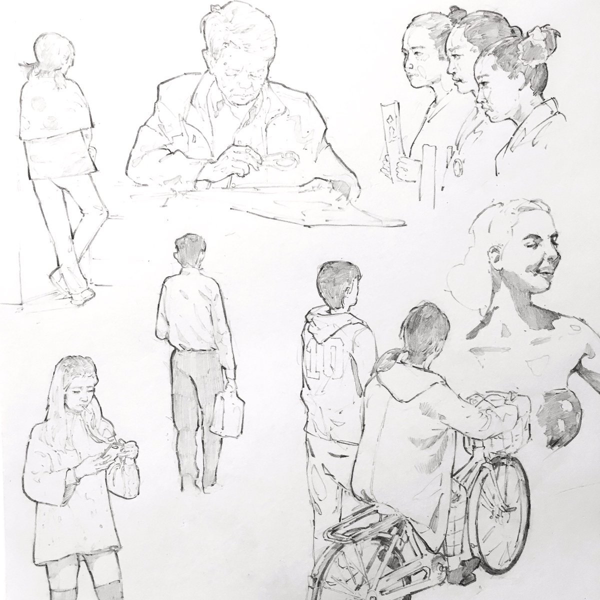 Some studies done with mechanical pencil 