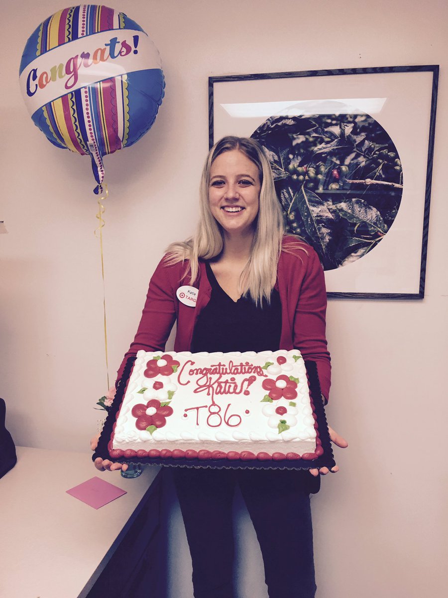 ckoivist's tweet photo. @BuffoSarah @kaitward16 @kurtgriebel @TargetCarlyJ @cjacobson81 @BiancaZerwas #congratsKatie!!#TGTinterns#worksomewhereyou❤️ https://t.co/5GPNOkBPZg