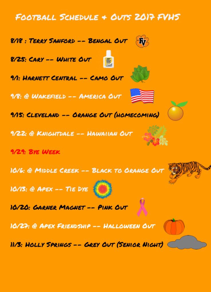 The 2017 Football Outs 🐅#ROLLBENGALS