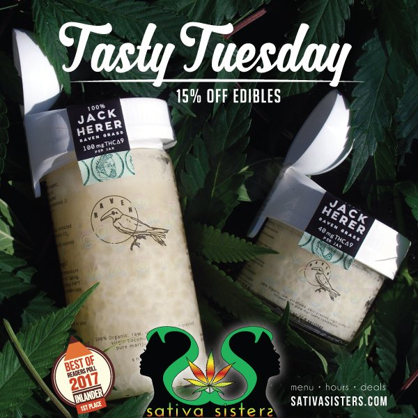 SativaSistersWA's tweet photo. It's an #Edible, it's a #topical, it's #CoconutMagic from #RavenGrass #cannabis! #marijuana #sale #tasty #nomnomnom https://t.co/CNNLNlq4Ek