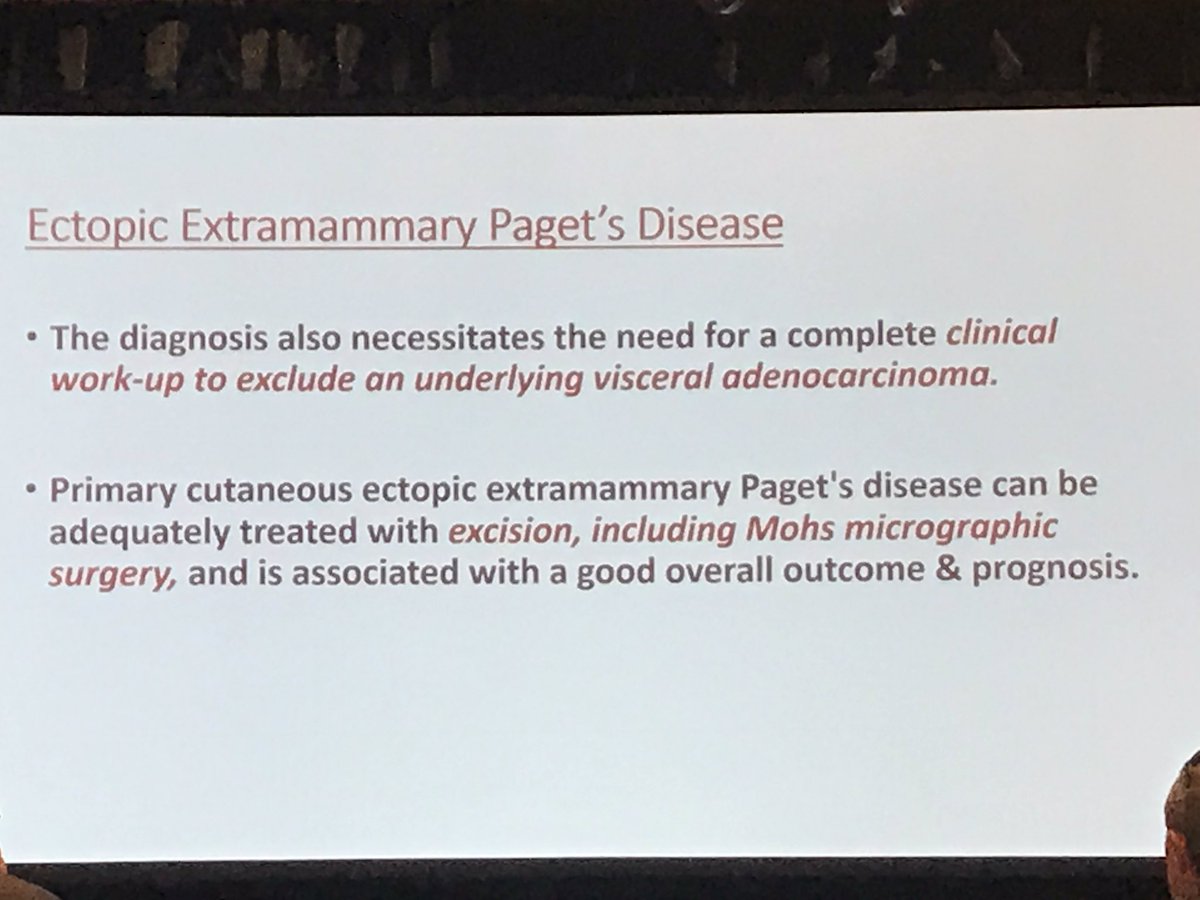 Dr Dipti Anand's rare case of ectopic extramammary Paget's on the cheek #PracticalSymposium17 #dermpath #dermatolgy #pathology