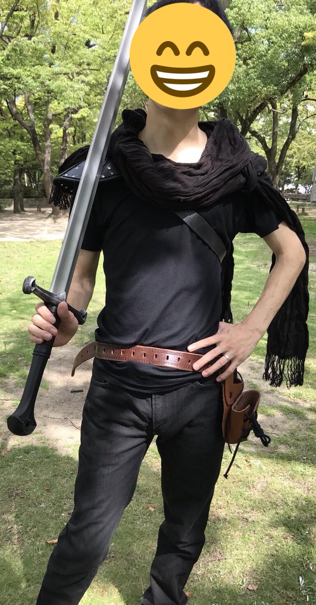 ダンデリオンlarp 身内会やるよ ヾ Oﾟwﾟo ﾉﾞ 中世ファンタジー風の服って 7 男性用ストールで ファンタジーファッションに幅を 鎧の上にロングストールやマフラーを巻くだけでラフな剣士に 中世とはズレますが 100 80 の大判ストールと
