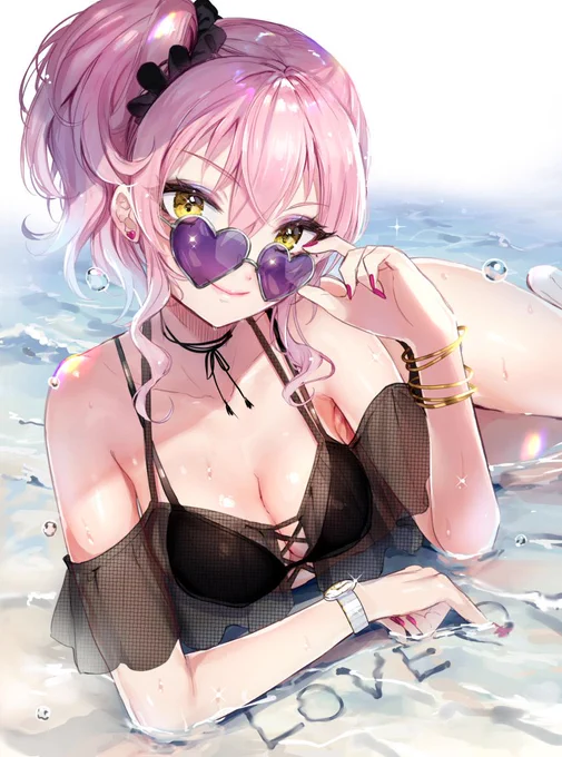 水着美嘉描けたー!夏コミがんばりましょう! 
