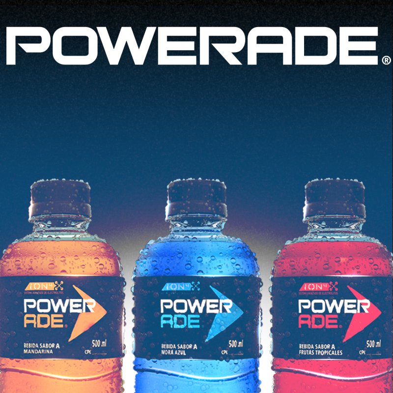 PoweradeVe's tweet image. Tres sabores lleno de poder.