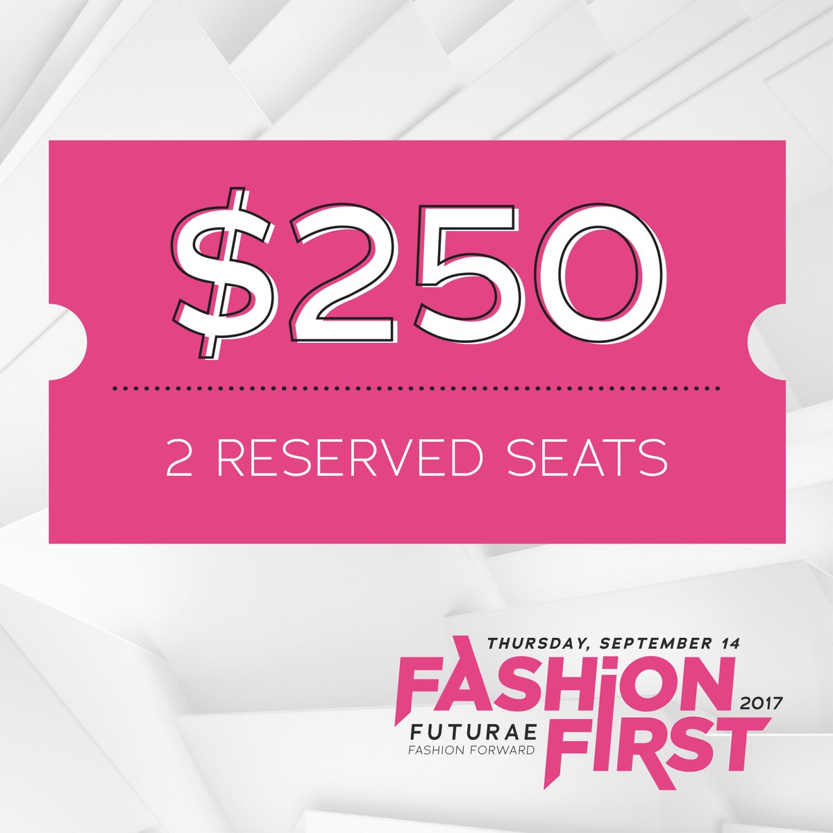 FashionFirstSEA's tweet image. Special Fashion First Ticket Offer through Sunday - Seats are going fast! fashionfirstseattle.ticketleap.com/fashion-future/ #fashionfirstsea #futurefem #seattlestyle