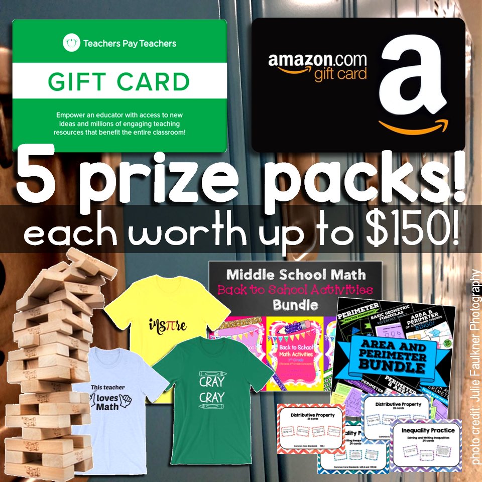 MathTeeCo's tweet image. Head over to my Instagram page to find out how to enter this BIG giveaway! Prizes galore! @mathteeco on insta as well! 🤓 #contest #giveaway