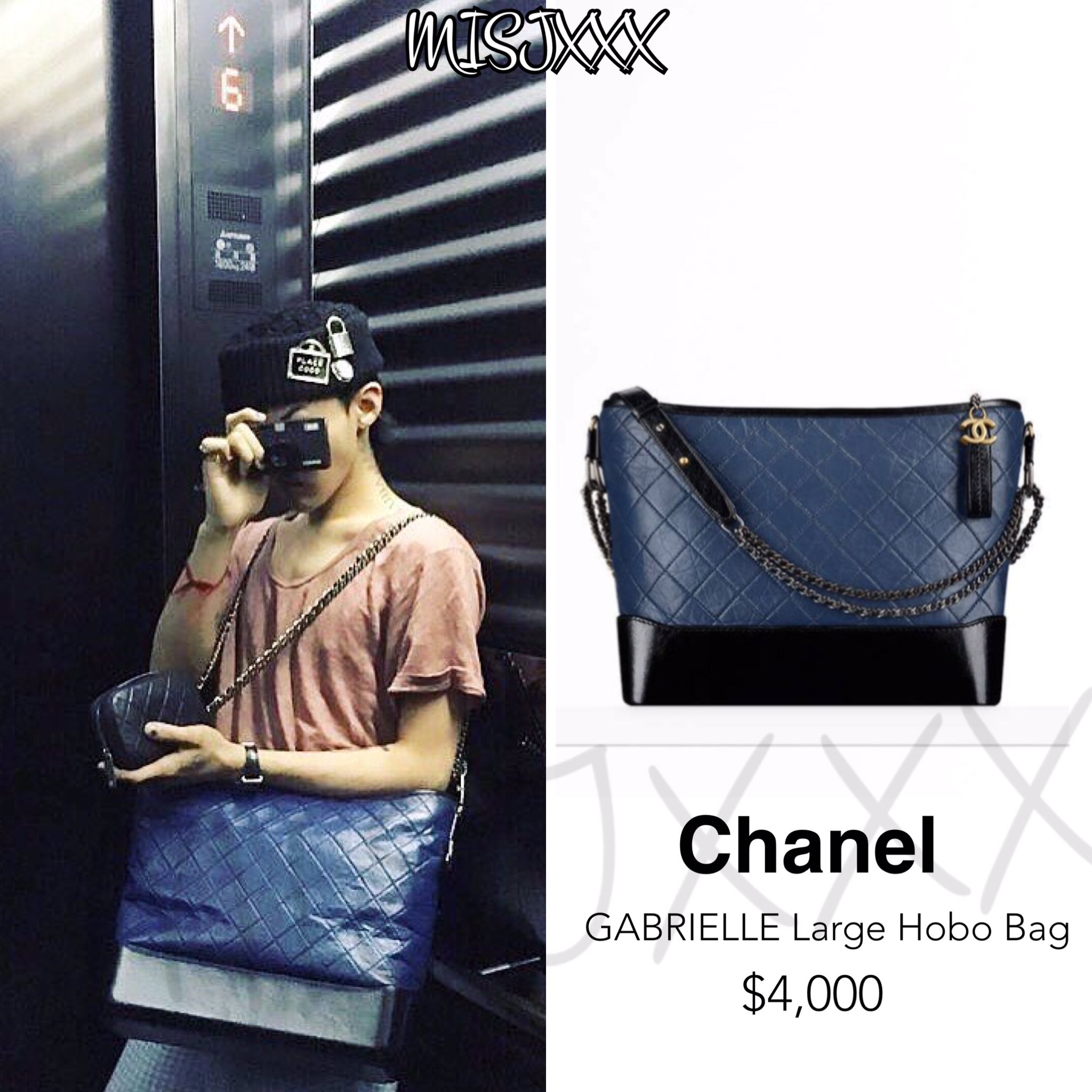 GDSTYLE on X: #GDStyle 👉#CHANEL GABRIELLE Large Hobo Bag.($4,000) #gdragon  #gd  / X