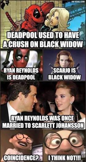 ComicBookCave's tweet image. Coincidence 🤓 I think not #Deadpool #BlackWidow