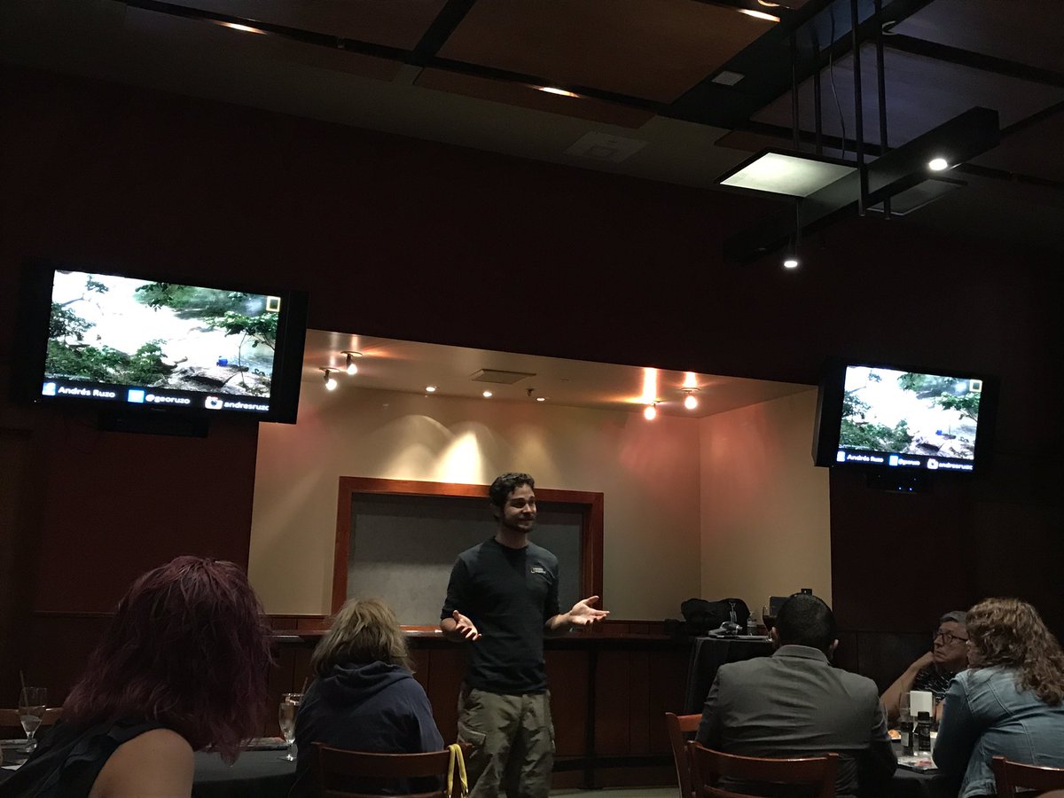 MsLorisStory's tweet photo. Amazing presentation from @NatGeo Explorer @georuzo on #boilingriverproject Thanks for coming to Las Vegas! https://t.co/uUdHk6qSOX https://t.co/CGVCCxHnB2