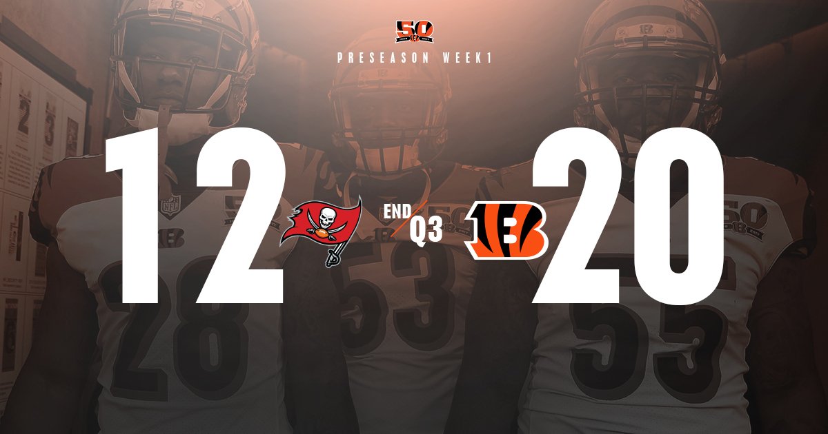 END OF THIRD QTR. #TBvsCIN https://t.co/MKikEnKMWa