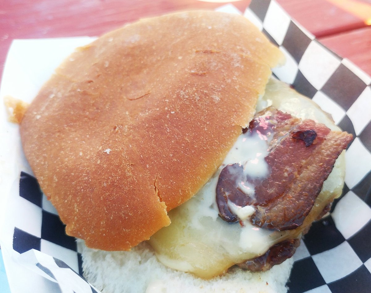 Argenplath's tweet photo. More yummy bites from @cfcatering1 + @funkymango11... Sandwiches are a thing here @SturgeonBounty! #greatvalue #culinarycookout https://t.co/ZctGd8DrYf