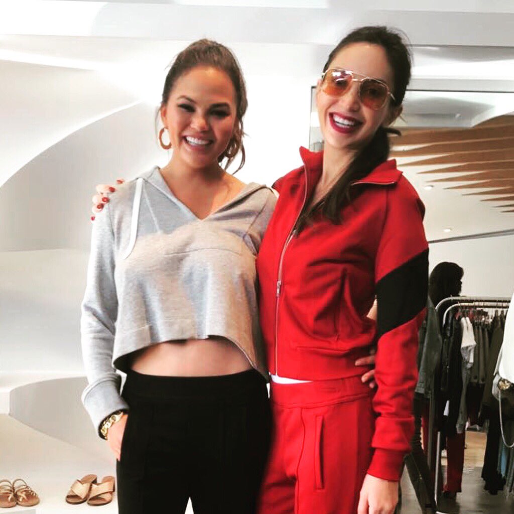 MeganPormer's tweet photo. Celebrating the collaboration of my ultimate on duty muse @chrissyteigen and my favorite designer @ALCLTD @INTERMIX #chrissyonduty https://t.co/7OpRVrNZag