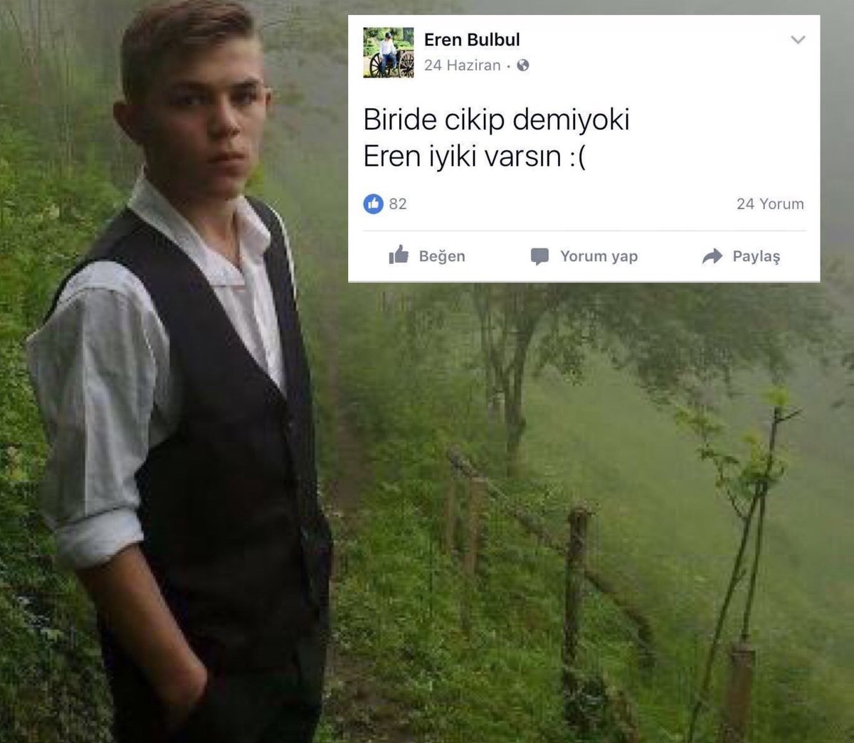 Hiç demez olur muyuz?
Şehidimiz #ErenİyikiVarsın 🇹🇷
Mekanın cennet olsun genç kardeşim.