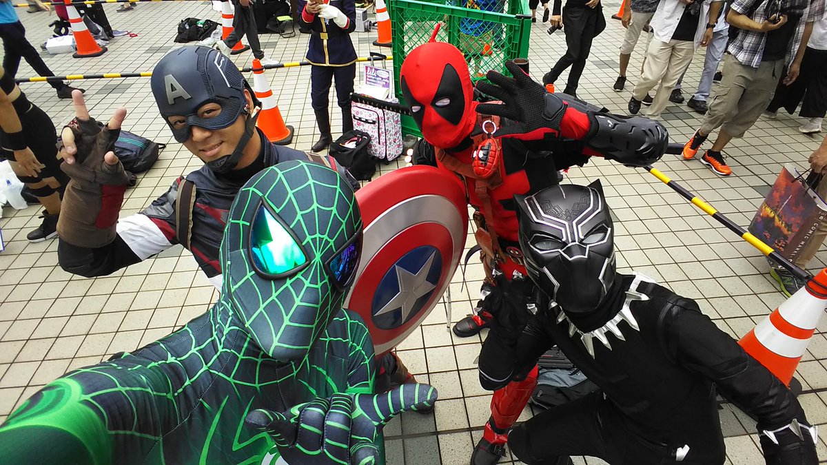 じゅん アメコミ スパイダーマン Spiderman ブラックパンサー デットプール コミケ コミケ92 夏コミ C92 じゅん アメコミ スパイダーマン Spiderman ブラックパンサー デットプール コミケ コミケ92 夏コミ C92