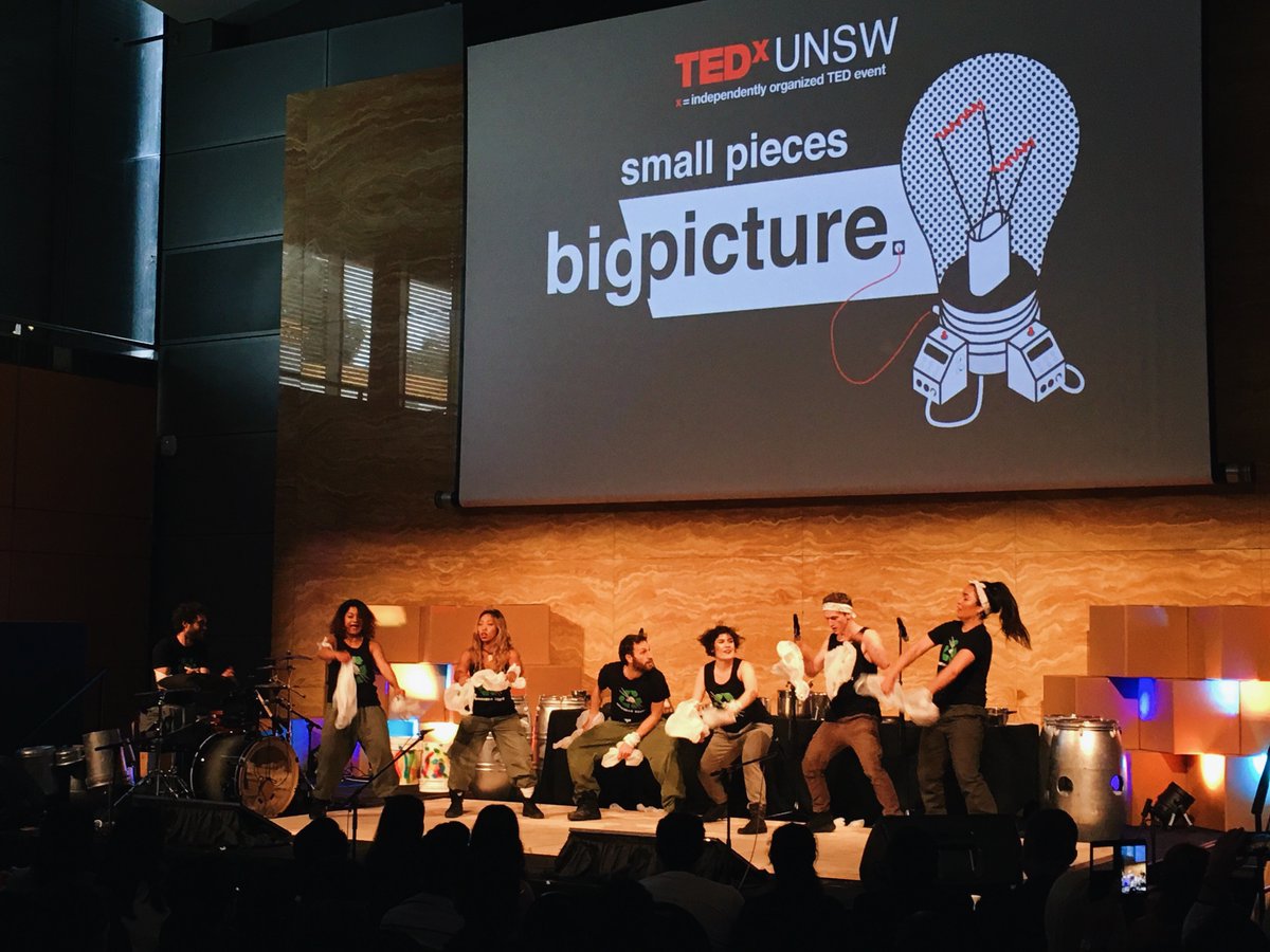 Amazing performance by 'Junkyard Beats', where they transform ordinary household items into musical instruments! ❌🥁 #TEDxUNSW2017