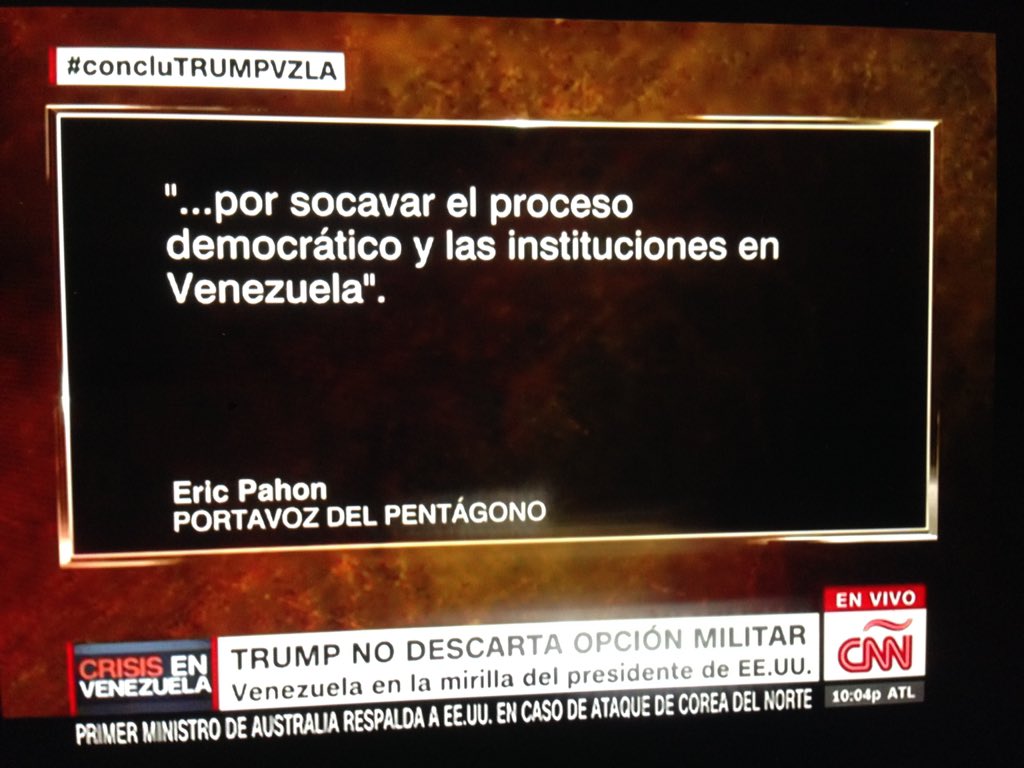 Trump no descarta opción militar ‼️Portavoz del Pentágono ➡️ <a href="/soyfdelrincon/">Fernando Del Rincon</a> #ConcluTRUMPVZLA
