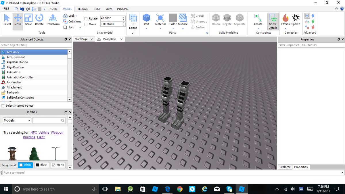 TheAwesMaster's tweet image. My robot looks fine so far! #robotbuildingcontest #ROBLOX