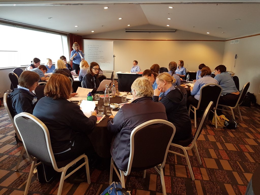 fi_harnett's tweet photo. Great to be talking about how we can best support local teams to deliver amazing programmes for girls. @GirlGuidingNZ #LCConference https://t.co/5fhuyQ5ZIY