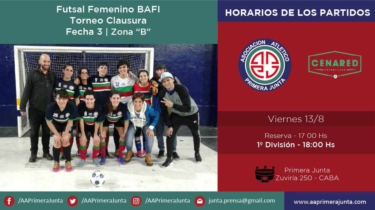 #Femenino Este domingo Reserva y Primera reciben a <a href="/cenared_fut_bar/">Ignacio y Martin</a> en Zuviría 250 a partir de las 17 y 18hs. ¡Vamos las chicas! #SomosJunta