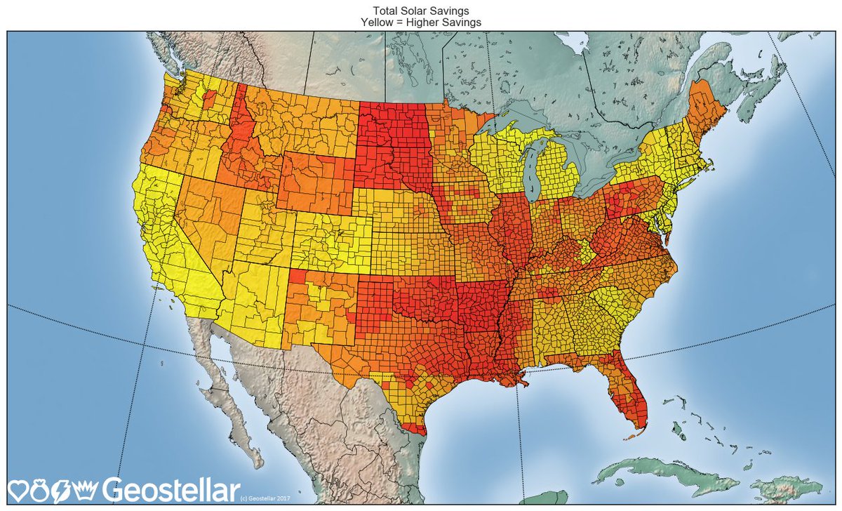 Checkout out our latest data on solar savings across the country! #SolarClub
