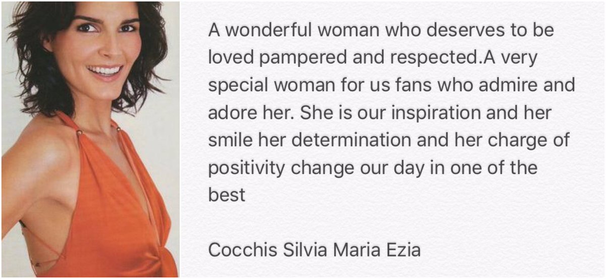 cocchis_silvia's tweet photo. Happy #Angiefriday @Angie_Harmon @lchaney1224 @HollyAngel72 @teamaharmon @Taina47 @MariaADeVoe @MaryannTardi @vbbneighbor @angie_abbie 🤗😘🔝🦁👍 https://t.co/ez8FaMHQIr