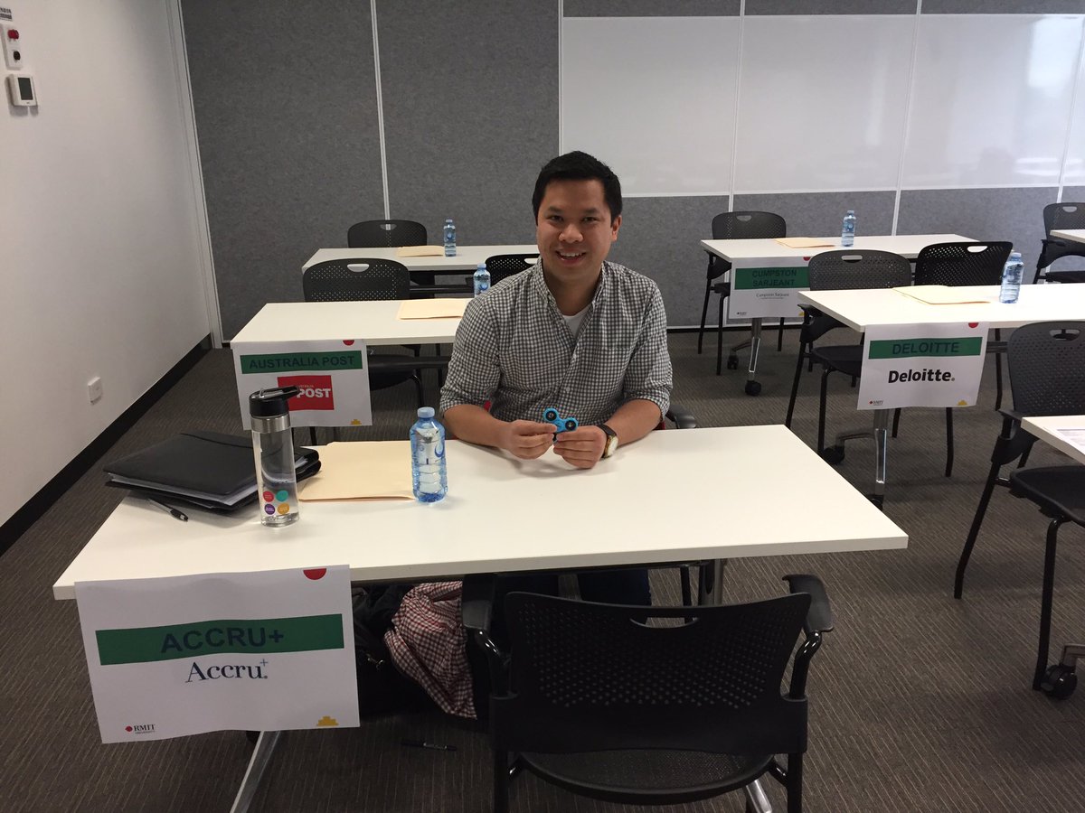 Yesterday my colleague Jono &amp; I participated in 10 minute speed interviews with 30 very promising <a href="/RMIT/">RMIT University</a> #accounting students! It was great!