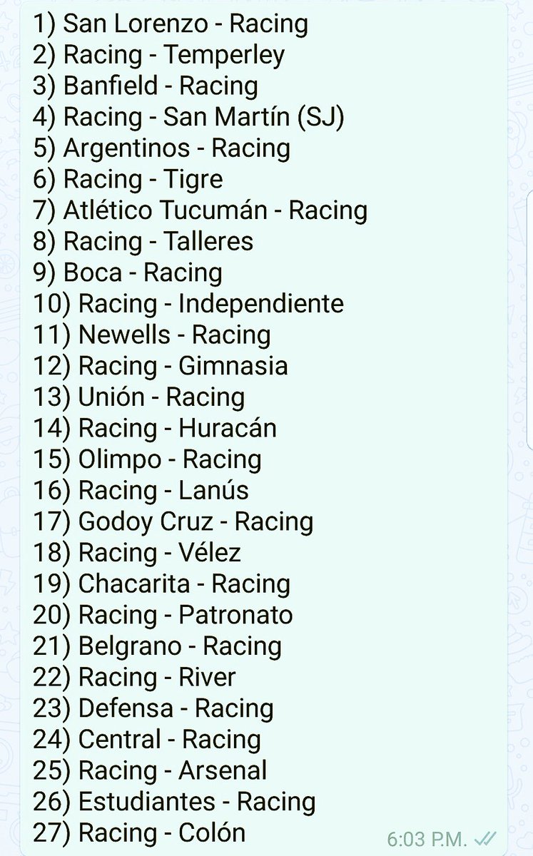 SRacingok's tweet photo. Aparentemente habría sido modificado el Fixture de la SuperLiga,
será este el definitivo ?
#SimplementeRacing https://t.co/yzwXV7Qesn