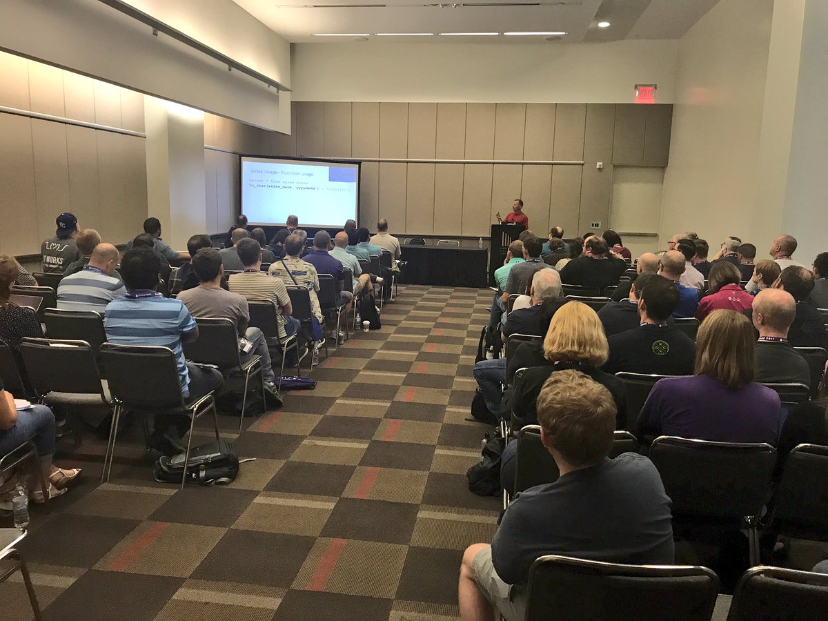 MEKergosien's tweet photo. "SQL Anti-patterns" with Dan Murphy at #kcdc2017 #kcdc17 https://t.co/5ILzcRXGK9