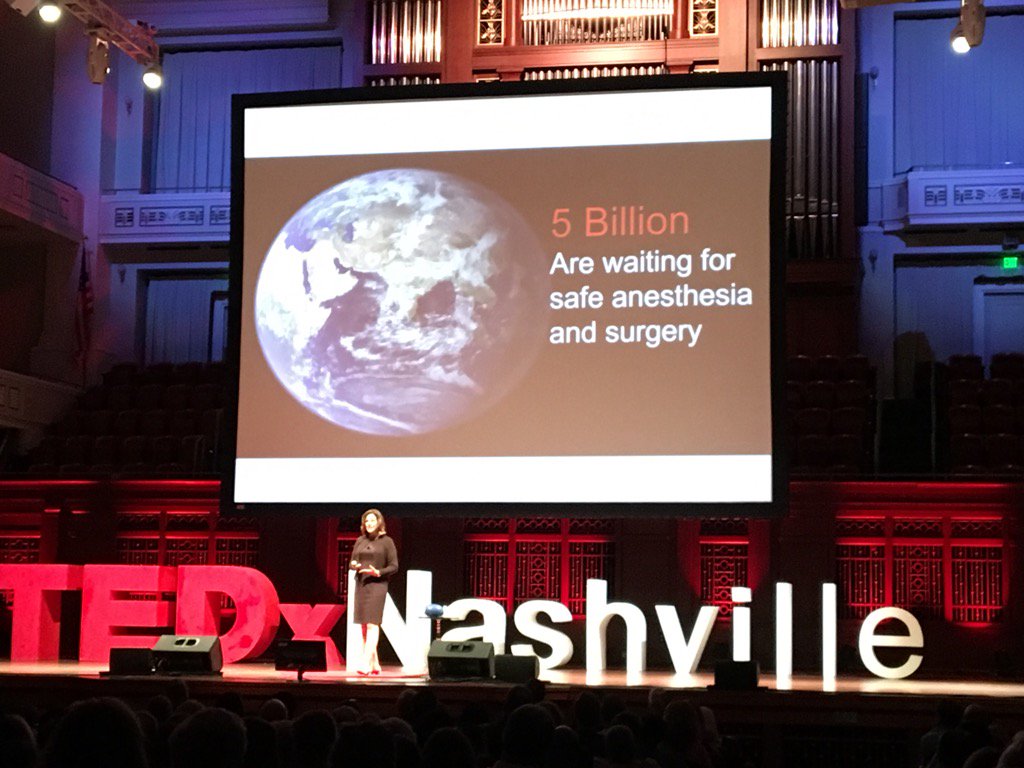 Really engaged audience for #KMcQMD #tedxnashville talk on global anesthesia #vumc_anes #vumcchildren