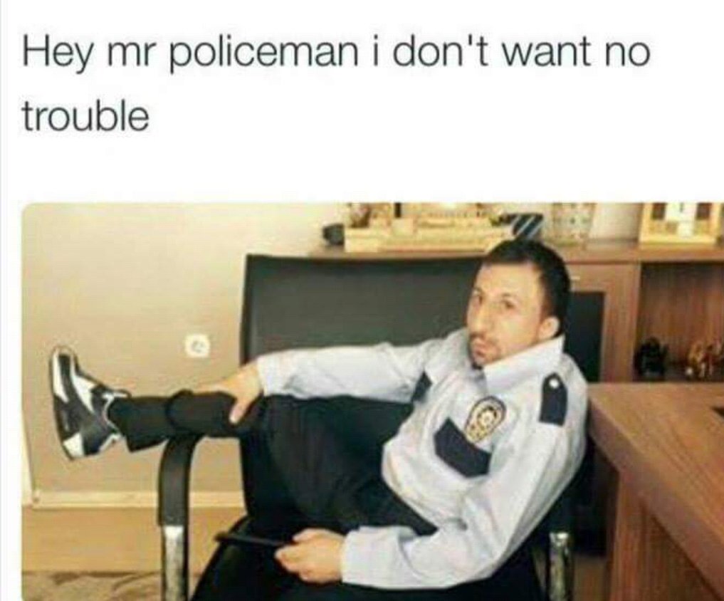 Policeman swear. Мистер полисмен. Хей Мистер полисмен. Полисмен Мем. Hey Mister policeman фф.