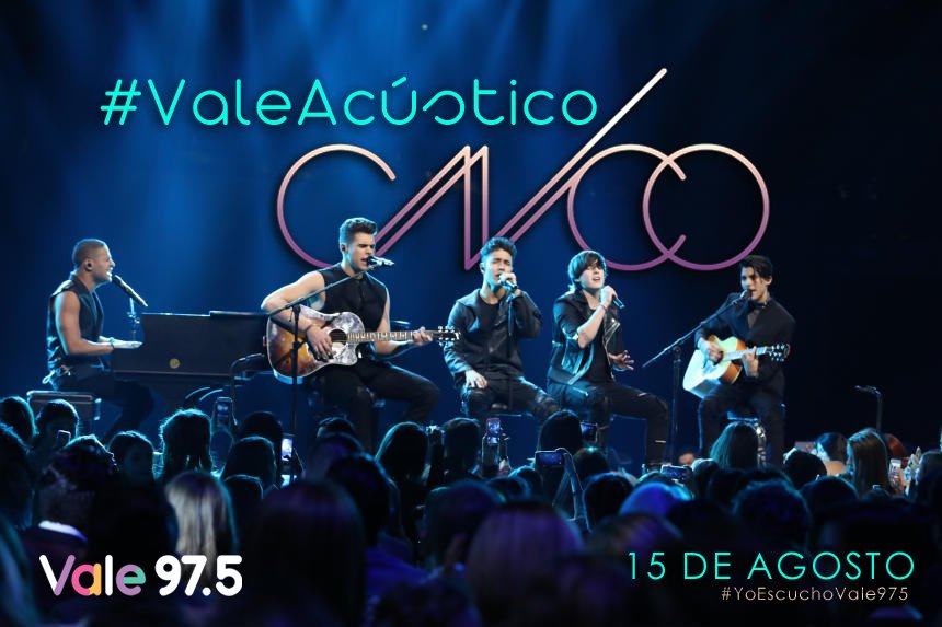 Vale975's tweet photo. ¡En esta hora ganá tu pase para el #ValeAcústico de @CNCOmusic ! 👈🏼 
¡Quedate en @Vale975! 
#YoEscuchoVale975 https://t.co/aLnSDLDtq1