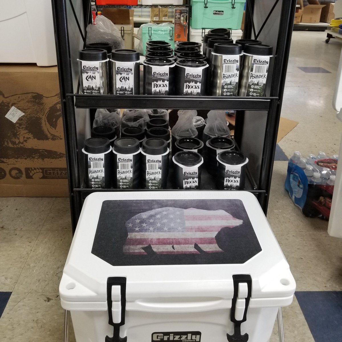 New Grizzly coolers at our Pineville location!