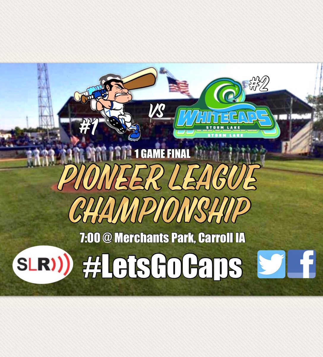 Tonight is the night, 1 Game Pioneer League Championship. #LetsGoCaps
