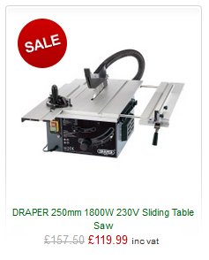 #Save over £35.00 on this Draper Tools​ 250mm Sliding Table Saw! Part of our #August Madness #Deals!
buff.ly/2v33o3X
