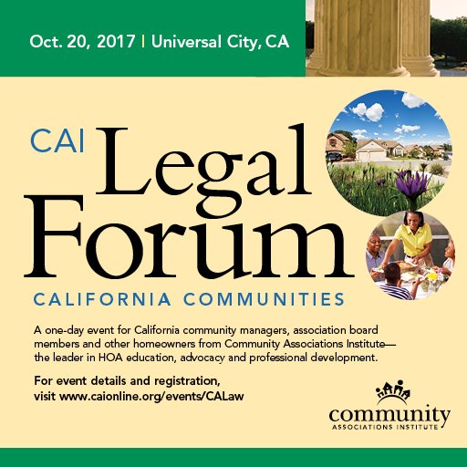 CALLING ALL CALIFORNIA MEMBERS! Register before 9/30 for the 2017 CA Legal Forum and save! For more information:
lnkd.in/dv_bhPh