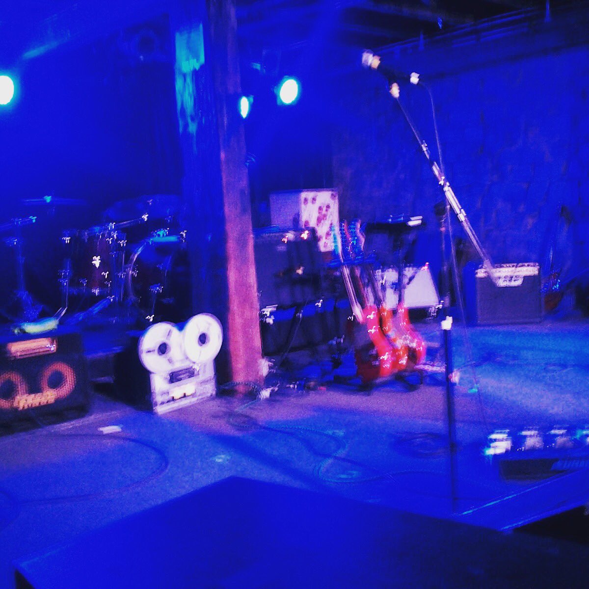Prepping a set with Emmy Law for Wednesday night at 7 PM in Purgatory at the Masquerade here in Atlanta. <a href="/emmylawmusic/">Emmy Law</a>