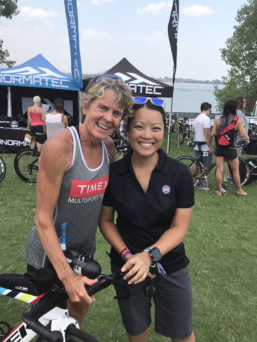 303Triathlon's tweet photo. That's the great #ellenhart in the @IRONMANtri #boulder703 house! With @ironkhem https://t.co/yu8WtquU2n