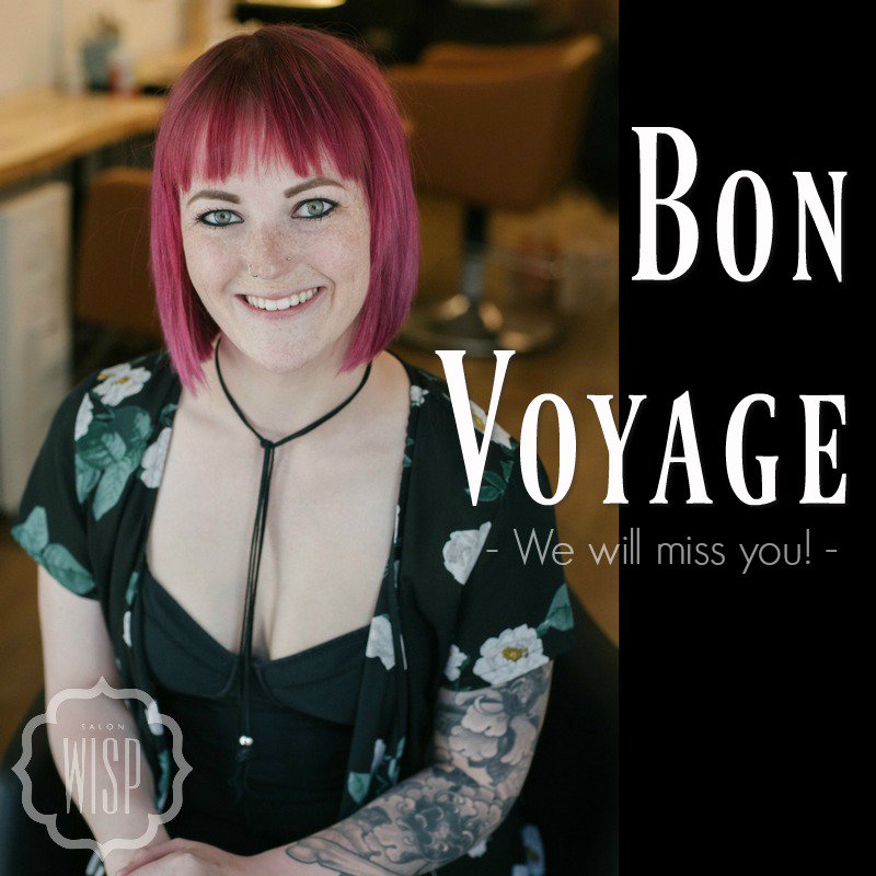 Bon voyage to our Britney as she is going to #NYC for a month long advanced Hair Cutting &amp; Colour #bootcamp! Can't wait til you get back💖