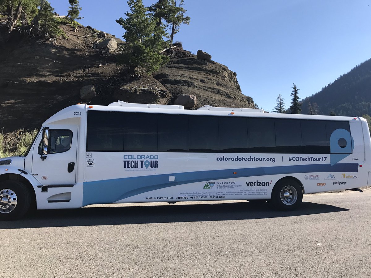 ColoTechAsn's tweet photo. That's a wrap, #COTechTour17! We covered 1500 miles. That's more than half the distance across the U.S. Thank you all for following us! https://t.co/EU5k4PmVsq