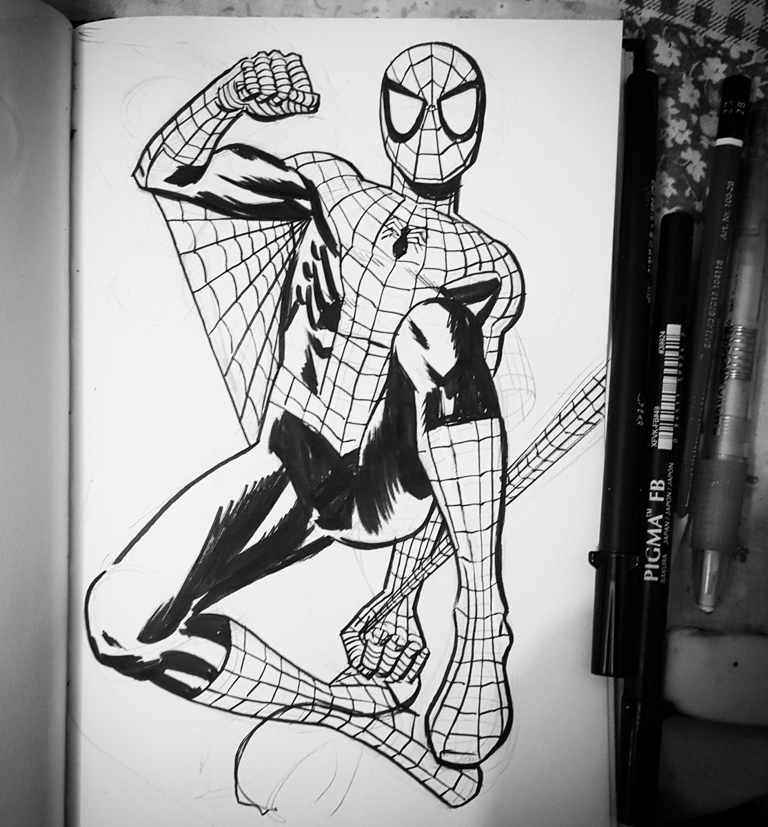 Quick #spiderman #warmup #sketch 